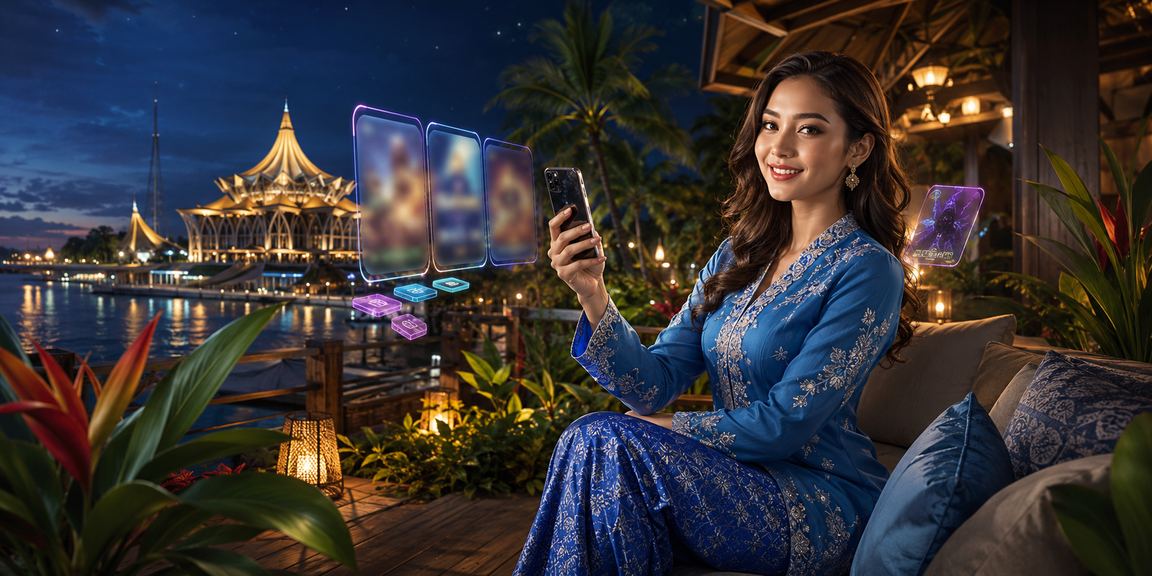 Pengguna di Sarawak menggunakan kawalan diri platform gacor melalui telefon mudah alih